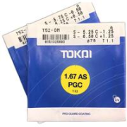 TOKAI 东海 1.67折射率绚晶防油污膜非球面镜片*2片+赠店内150元内任选一副
