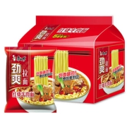 康师傅 劲爽拉面 红烧牛肉面 5袋装