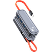 ROCK 洛克 四合一 Type-C扩展坞（网口/USB3.0*3）
