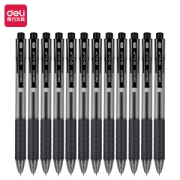 deli 得力 S06 按动中性笔 黑色 0.5mm 12支装