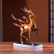 朱炳仁鹿王天成玄关工艺摆件小号