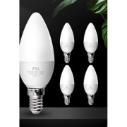 23日0点：FSL佛山照明LED尖泡水晶灯泡5.5W5只装