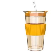LOVWISH乐唯诗玻璃吸管杯450ml