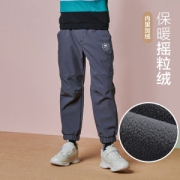 伯希和 儿童 加绒加厚软壳裤 滑雪裤
