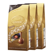 [新效期22年5月 3袋装]原装进口美国瑞士莲(Lindt)夹心巧克力软心球5种口味混合装流心巧克力600g正品保障