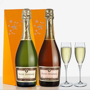 露颂 德芙妮系列 白气泡葡萄酒 750ml ＋桃红750ml