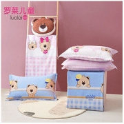 Luolai Kids 罗莱儿童 Teddy联名款 萌小熊杰 40S全棉斜纹三件套 120*150cm