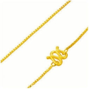 CHJ JEWELLERY 潮宏基 天作之合足金项链 CX0001210900 9.85g