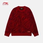 LI-NING 李宁 日进斗金系列虎年 男款 新年红毛衣