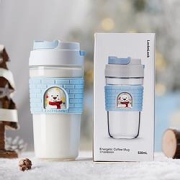 LOCK&LOCK乐扣乐扣圣诞限定牛奶杯520ml抱抱熊