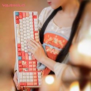 VARMILO阿米洛小铃铛静电容V2机械键盘108键玫瑰红轴
