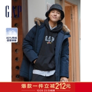 Gap男女同款加厚保暖羽绒派克服 冬季新款圣诞情侣工装外套大衣潮