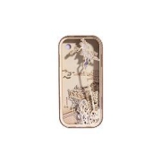 20点开始：大英博物馆葛饰北斋系列亭台赏月木雕夜灯10.5*22.5*4.5cm
