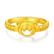 CHOW TAI FOOK 周大福 虎年生肖小老虎黄金戒指 F227160 3.2g