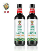 中华老字号！百年品牌 龙牌酱油 小炒减盐生抽 500ml*2瓶