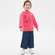 12日0点！Gap 盖璞 女幼童LOGO碳素软磨运动卫衣