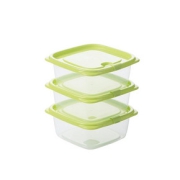 【茶花】塑料冰箱食品级保鲜盒460ml*6个