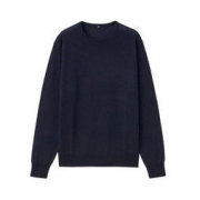 MUJI 無印良品 M9AA020 男士圆领毛衣
