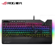 ROG 玩家国度 Strix Flare 110键 有线机械键盘 黑色 Cherry茶轴 RGB