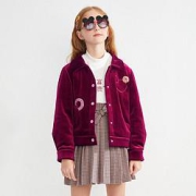 balabala巴拉巴拉女童丝绒棉服