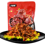 大磨指 牙签牛肉湖南特色麻辣美食肉食卤味熟食真空包开袋即食小吃零食 牙签牛肉60克*3包