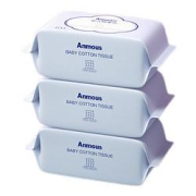 Anmous安慕斯婴儿紫包棉柔巾100抽3包（150*200mm）