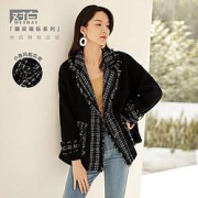DUIBAI对白ADM004O女士仿羊羔毛棉衣