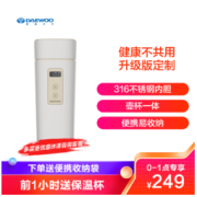 DAEWOO 大宇 D2A 便携式电水壶 0.5L 茶奶白