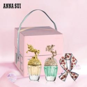 ANNASUI安娜苏Annasui）筑梦天马女士淡香水Q版套装礼盒生日礼物送女友(筑梦天马5ml+美人鱼5ml+丝巾)