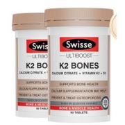 20点开始：Swisse斯维诗K2钙片90片*2瓶