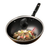 PLUS会员：COOKER KING 炊大皇 平底老铁炒锅 32cm