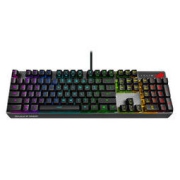 ROG 玩家国度 游侠RX 104键 有线机械键盘 黑色 ROG光学红轴 RGB