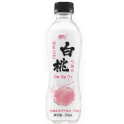 京东超市明仕 白桃味苏打气泡水 0糖0脂0卡 无糖汽水310mL*12瓶*2
