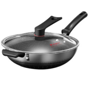 COOKERKING炊大皇不粘锅316炒锅32cm（可立式玻璃盖）