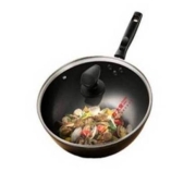 PLUS会员：COOKER KING 炊大皇 平底老铁炒锅 32cm