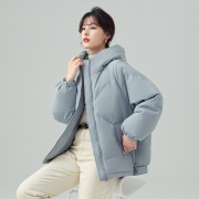 雪中飞 2021秋冬新款 女士连帽廓形短款羽绒服