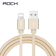 ROCK洛克R1Lightning12W数据线编织0.2m锖灰