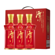潭酒 红潭 酱香型白酒53度坤沙固态发酵送礼礼盒装潭酒厂直销 2021版 500ml*3 礼盒装