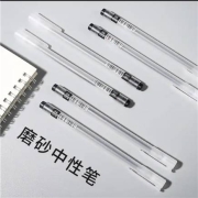 芮翔 全针管0.5mm中性笔商务办公学生碳素水笔签字笔考试笔 黑色笔12支+笔芯20支