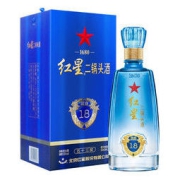 红星 二锅头 蓝盒18 53%vol 清香型白酒 500ml 单瓶装