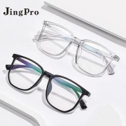 JingPro镜邦1.60日本进口超薄防蓝光非球面树脂镜片+7404超轻TR90镜框（适合0-600度）