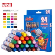 亲子会员：Disney 迪士尼 DM6477-6A 漫威系列 油画棒套装 24色