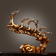 TIMES 时代印象 玄关客厅招财鹿摆件