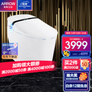 PLUS会员、有券的上：ARROW 箭牌卫浴 AKE1118 一键旋钮全自动冲水智能马桶 305mm