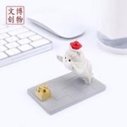 博物文创扑宝玺猫故宫猫咪创意桌面懒人手机架