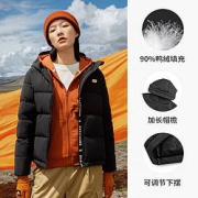 SKECHERS斯凯奇L321W210女款梭织羽绒连帽外套
