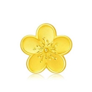 CHOW TAI FOOK 周大福 F217845 花月佳期 桃花足金黄金转运珠 1.95g