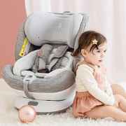 袋鼠爸爸Q萌汽车新生儿安全座椅儿童座椅0-25KG0~7岁