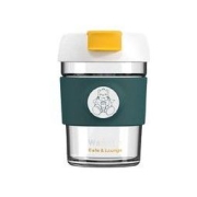 京东京造 X WanVita 单层咖啡杯 365ml 孔雀绿