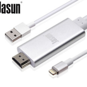 Jasun苹果Lighting转HDMI同屏线1米